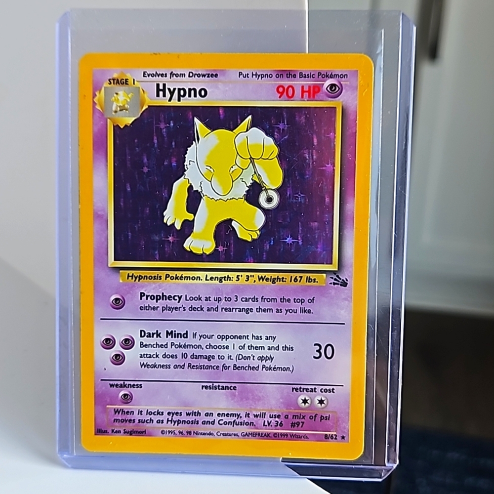 POKEMON~1999 Holo Rare Hypno # 8/62 Fossil